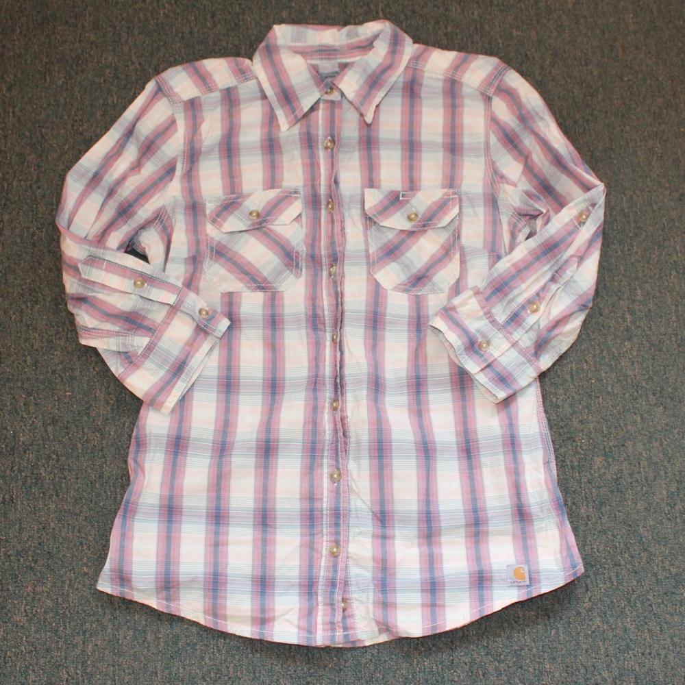 Women's Carhartt Plaid Button Down